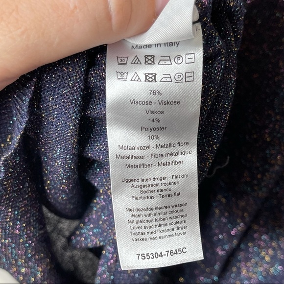 SUMMUM AMSTERDAM Metallic Multicolor Top - Picture 5 of 8